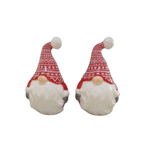 Scandi Christmas Gonk Ceramic Salt & Pepper Set