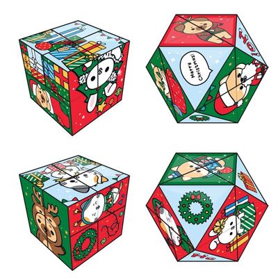Weihnachts-Adoramals-Puzzle-Würfelspielzeug