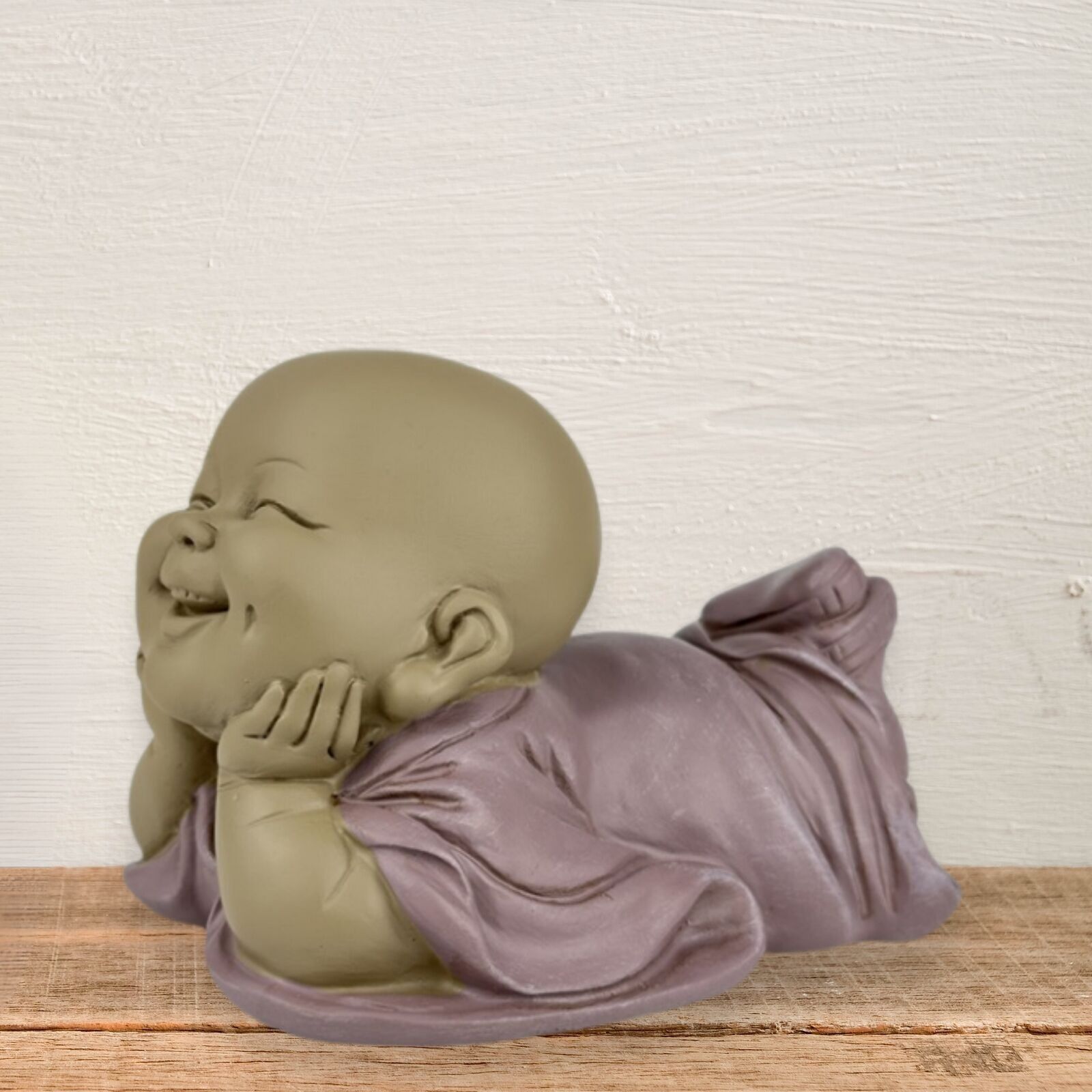 Statua del Buddha bonzo sognatore – Decorazione Zen e Feng Shui – Atmosfera spirituale e rilassata – Idea regalo decorativa