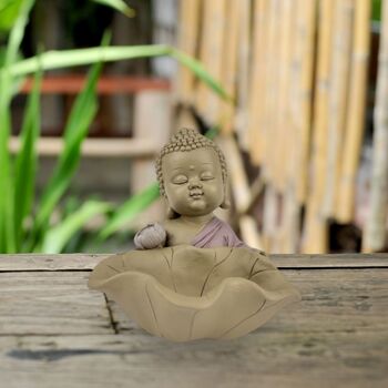 Statuette Bouddha – Bouddha devant lotus – Décoration Zen et Feng Shui – Ambiance Spirituelle et Détendue – Idée Cadeau Déco 6