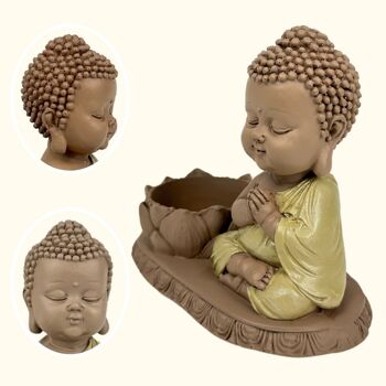 Statuette Bouddha – Bougeoir CH03 – Décoration Zen et Feng Shui – Ambiance Spirituelle et Détendue – Idée Cadeau Déco 5