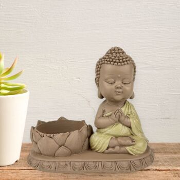 Statuette Bouddha – Bougeoir CH03 – Décoration Zen et Feng Shui – Ambiance Spirituelle et Détendue – Idée Cadeau Déco 7