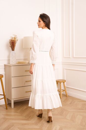 Robe longue Avril en coton (S-M-L-XL) - 80957-5C 11