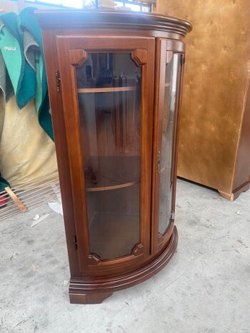 ARMOIRE D'ANGLE BAS CIRVA AVEC 2 PORTES VITRÉES 3