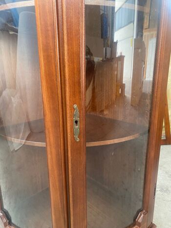 ARMOIRE D'ANGLE BAS CIRVA AVEC 2 PORTES VITRÉES 4