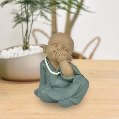 Buddha Statuette – Bonze Silence – Zen and Feng Shui Decoration – Spiritual and Relaxed Atmosphere – Decorative Gift Idea