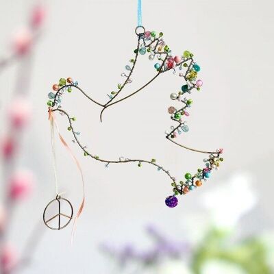 Decoration Sparkling Peace Dove