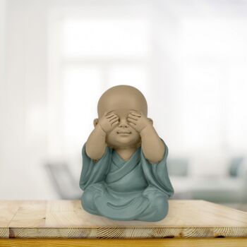 Statuette Bouddha – Bonze Vue – Décoration Zen et Feng Shui – Ambiance Spirituelle et Détendue – Idée Cadeau Déco 10