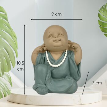 Statuette Bouddha – Bonze Rébellion – Décoration Zen et Feng Shui – Ambiance Spirituelle et Détendue – Idée Cadeau Déco 2