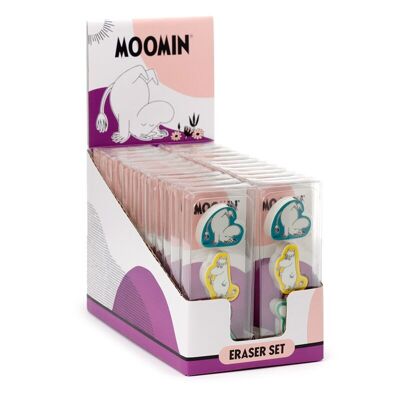 Juego de gomas de borrar Moomin de 3 piezas
