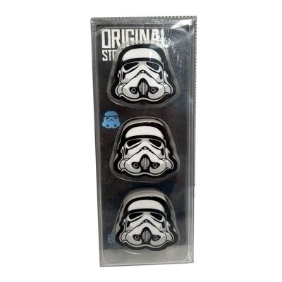 The Original Stormtrooper 3 Piece Eraser Set