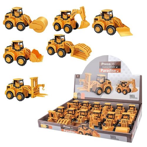 Press & Go Construction Truck Action Toy