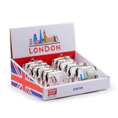 Tic Tac Geldbörse mit Londoner Ikonen/London-Souvenir