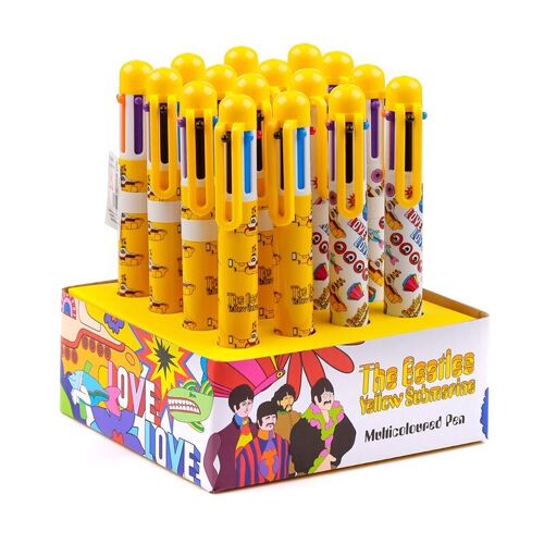 The Beatles Yellow Submarine Multi Colour Pen (6 Colours)