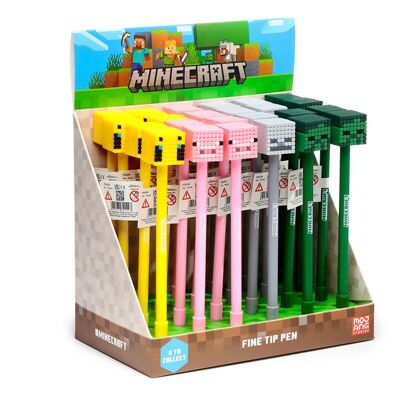 Penna topper Minecraft (maiale/ape/zombi/scheletro)