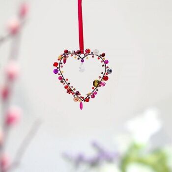 Décoration Sparkle Heart 9 baies 1