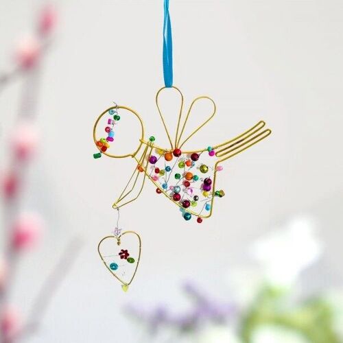 Dekoration FUNKEL Engel hanging heart