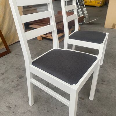 CHAIR UPHOLSTERED GRAY FABRIC