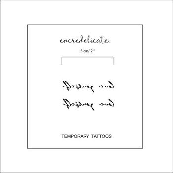 tatouage temporaire love yourself (lot de 2) 2