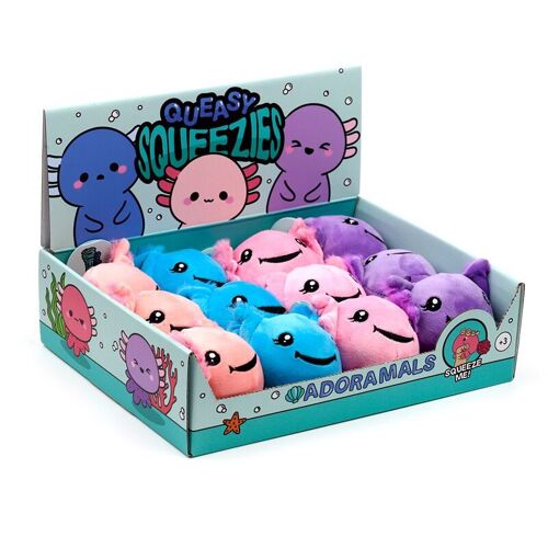 Queasy Squeezies Axolotl (Salamander) Plush Squeezy Toy