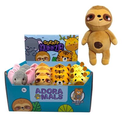 Queasy Squeezies Adoramals Zoo Mix #2 Juguete exprimible de peluche en forma