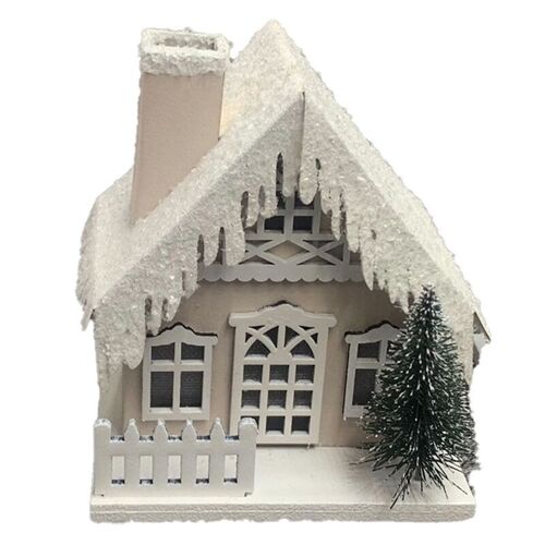 Snow Covered Christmas House LED Decoration