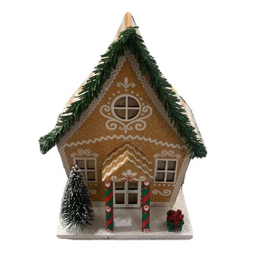 Gingerbread Christmas House LED Decoration