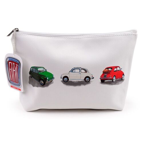 Fiat 500 Large PVC Toiletry Makeup Wash Bag