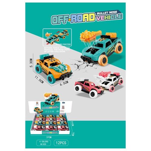 Engine Pop Stunt Car Friction Push/Pull Action Toy