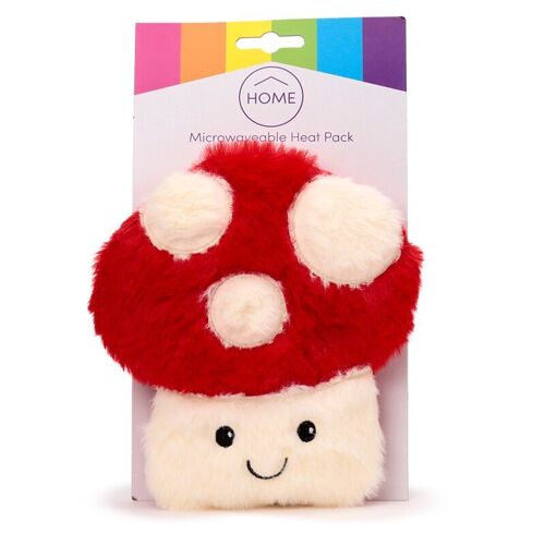 Mushroom Toadstool Microwavable Plush Lavender Heat Pack