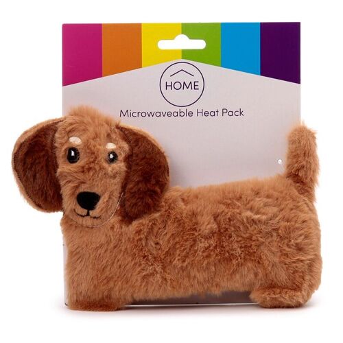 Sausage Dog Microwavable Plush Lavender Heat Pack