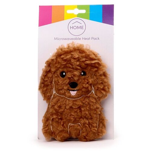 Cavapoo Fluffy Dog Microwavable Plush Lavender Heat Pack