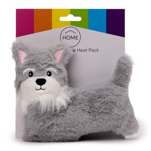 Schnauzer Dog Microwavable Plush Lavender Heat Pack