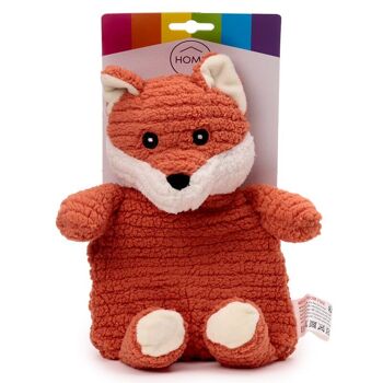 Fox Pack chauffant en peluche lavable au micro-ondes à la lavande