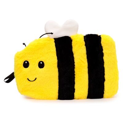 Wärmflasche mit Plüschbezug „Bumble Bee“, 650 ml
