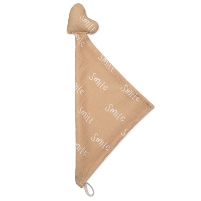 Dou dou avec clochette en mousseline de coton BIO BIO COEUR SMILE