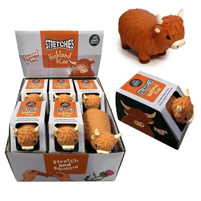 Stretchy Highland Coo Toy