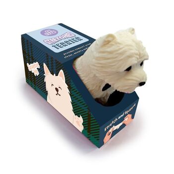 Jouet extensible pour chien West Highland Terrier