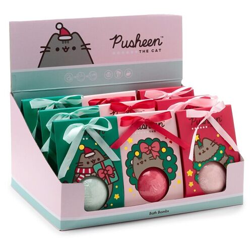 Christmas Pusheen the Cat Bath Bomb in Gift Box