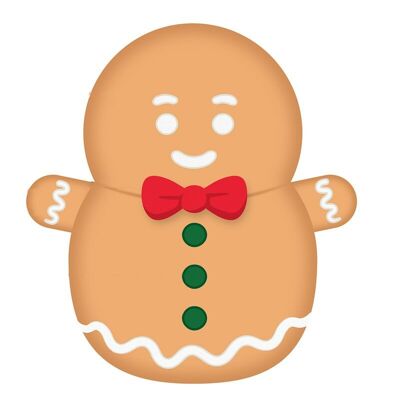 Peluche Squidglys Baker Street Christmas Gingerbread Man