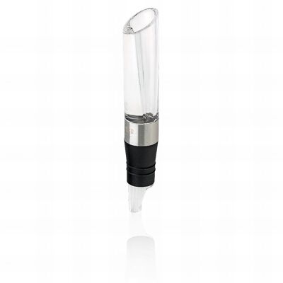 Qpractiko - Sensations Wine Aerator | Anti-drip and Enriches Flavor | Made of Acrylic | Easy to Clean | Wine Air Release Stopper.