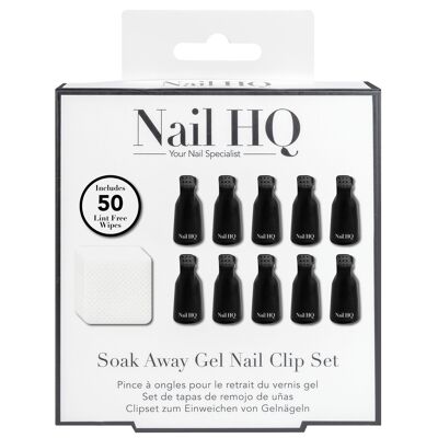 Nail HQ - Ensemble de pinces à ongles en gel Soak Away