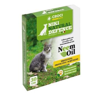 Collier à l'huile de Neem pour chats Niki Natural Defense 1