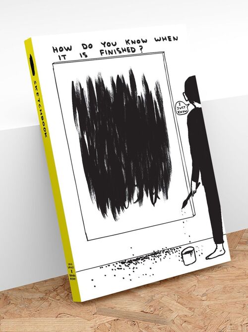 Funny David Shrigley Gift - How Do You Know Sketchbook