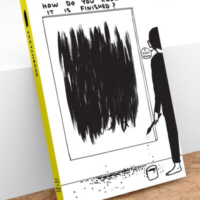 Regalo divertido de David Shrigley: cuaderno de bocetos ¿Cómo sabes?