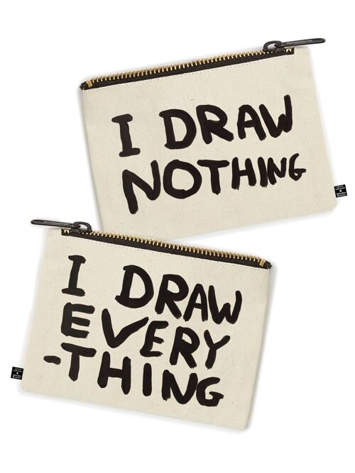 Funny David Shrigley Gift - I Draw Everything Pencil Case