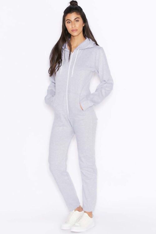 LIGHT GREY JERSEY PLAIN ONESIE- JS076