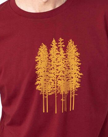 T-shirt essentiel unisexe forêt 3