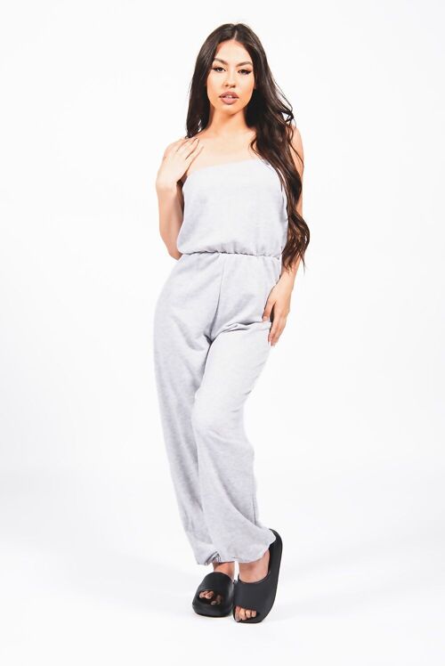 JOB LOT BANDEAU LOUNGE JUMPSUIT-FL0056-JOBLOT