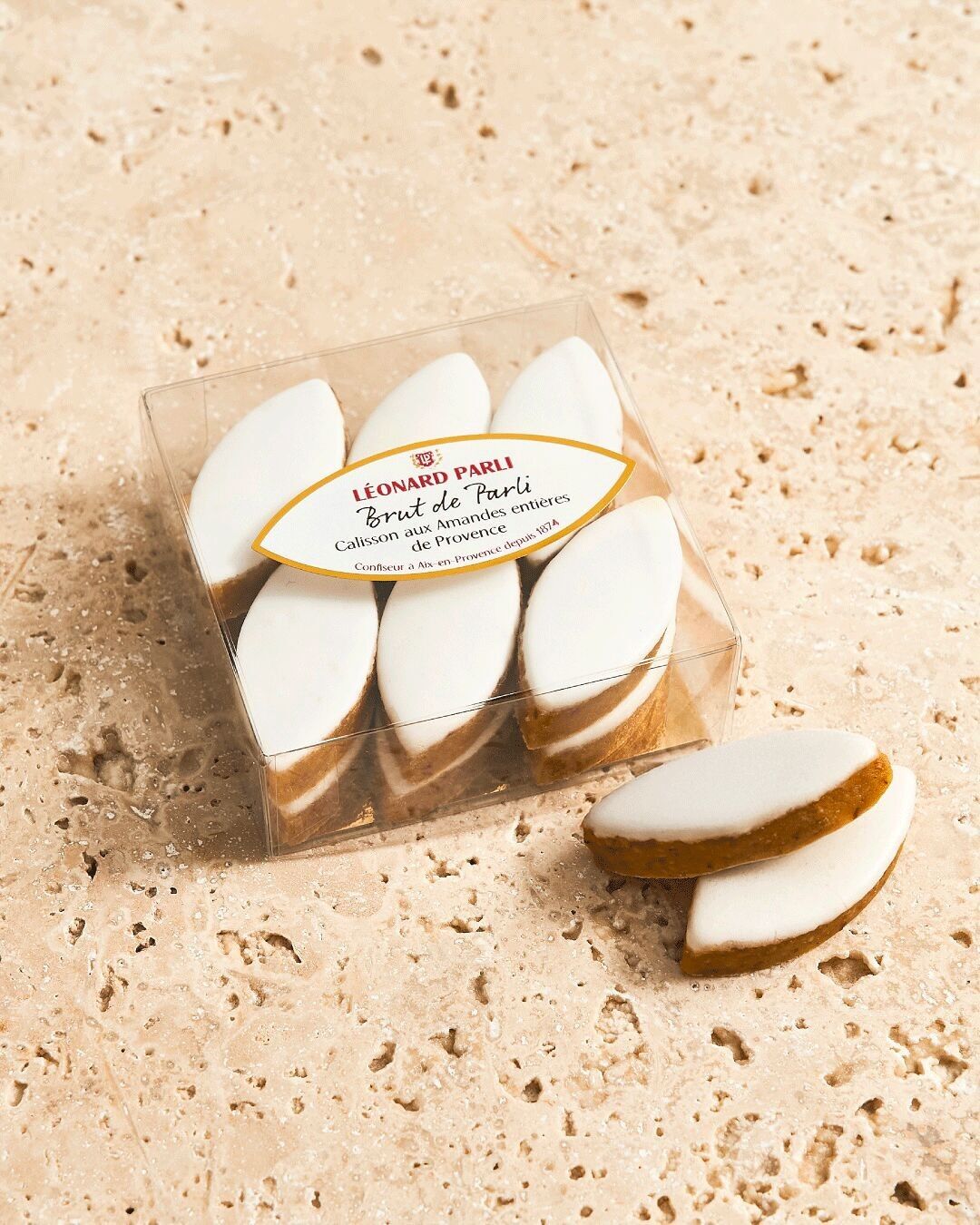 Étui carré Calissons Brut de PARLI - 130g - 12 pcs